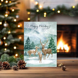 Merry Christmas Greeting Cards - Deer