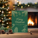 Garnet Or Green Christmas Cards