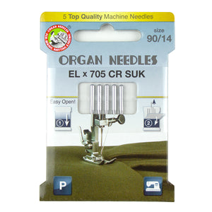 Organ Cover Stitch Needles ELx705 CR 90/14 Ball Point 5 Pack