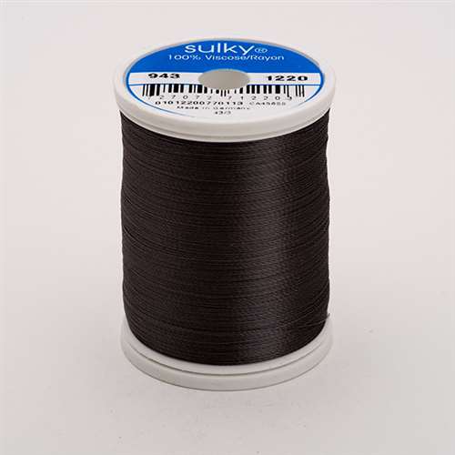 Sulky 40 wt 5500 Yard Rayon Thread - 940-1005 - Black – Carolina Thread  Place