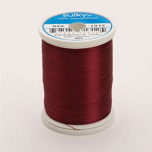 Sulky 40 wt 850 Yard Rayon Thread - 943-1312 - Wine